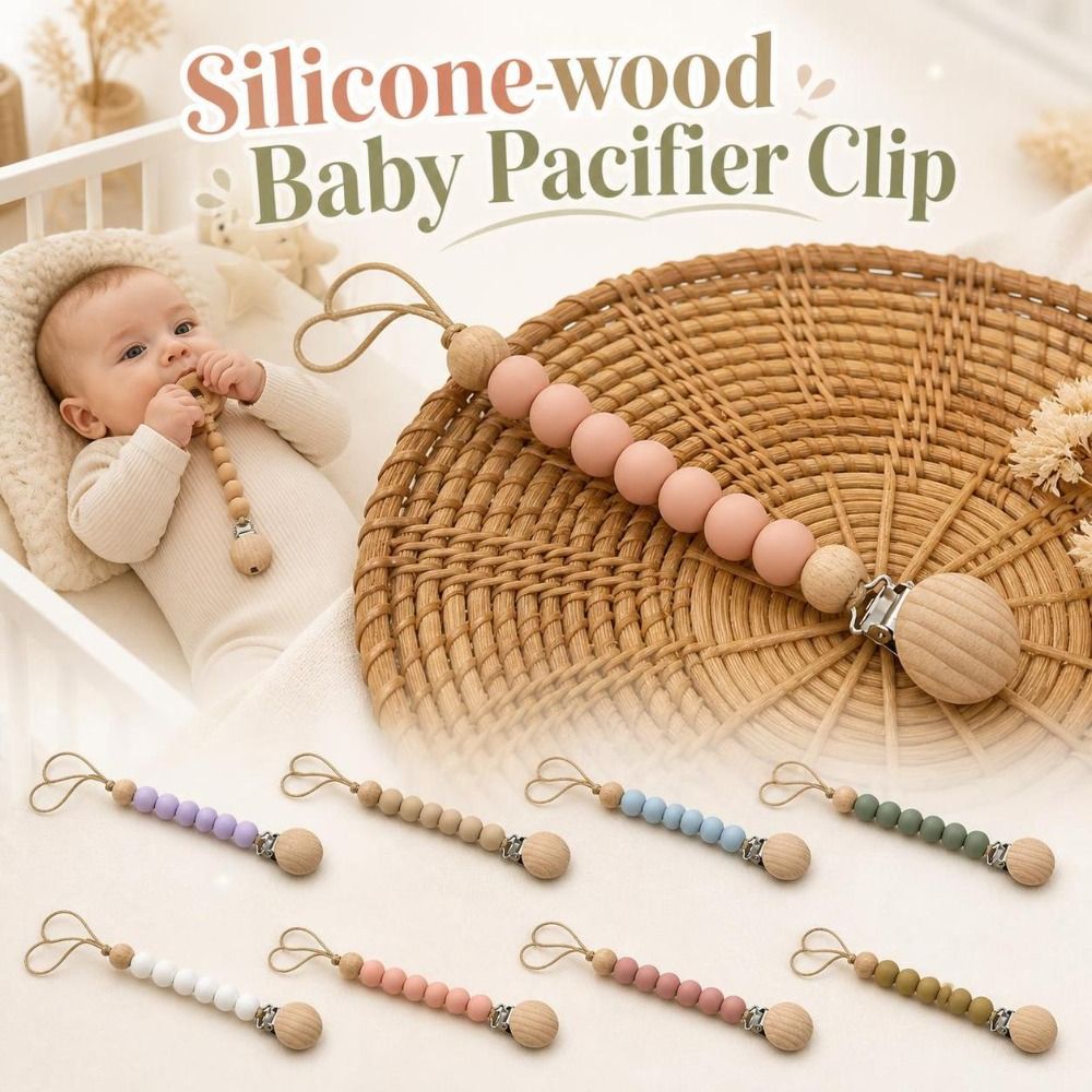 Baby Food Quality - Clip per ciuccio in silicone e