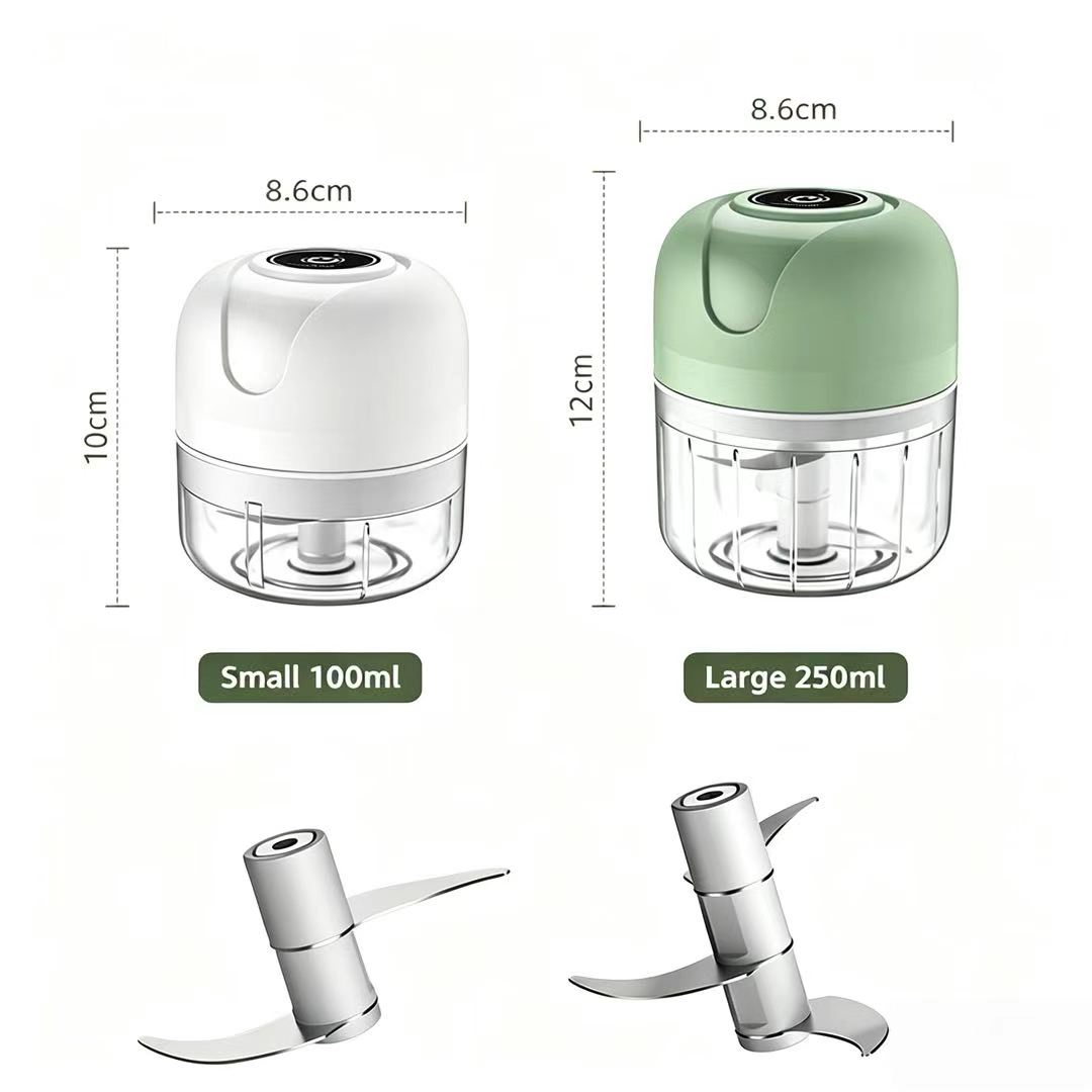 Baby 1 Year Food - Tritatutto Elettrico Ricaricabile USB 23W, Mini