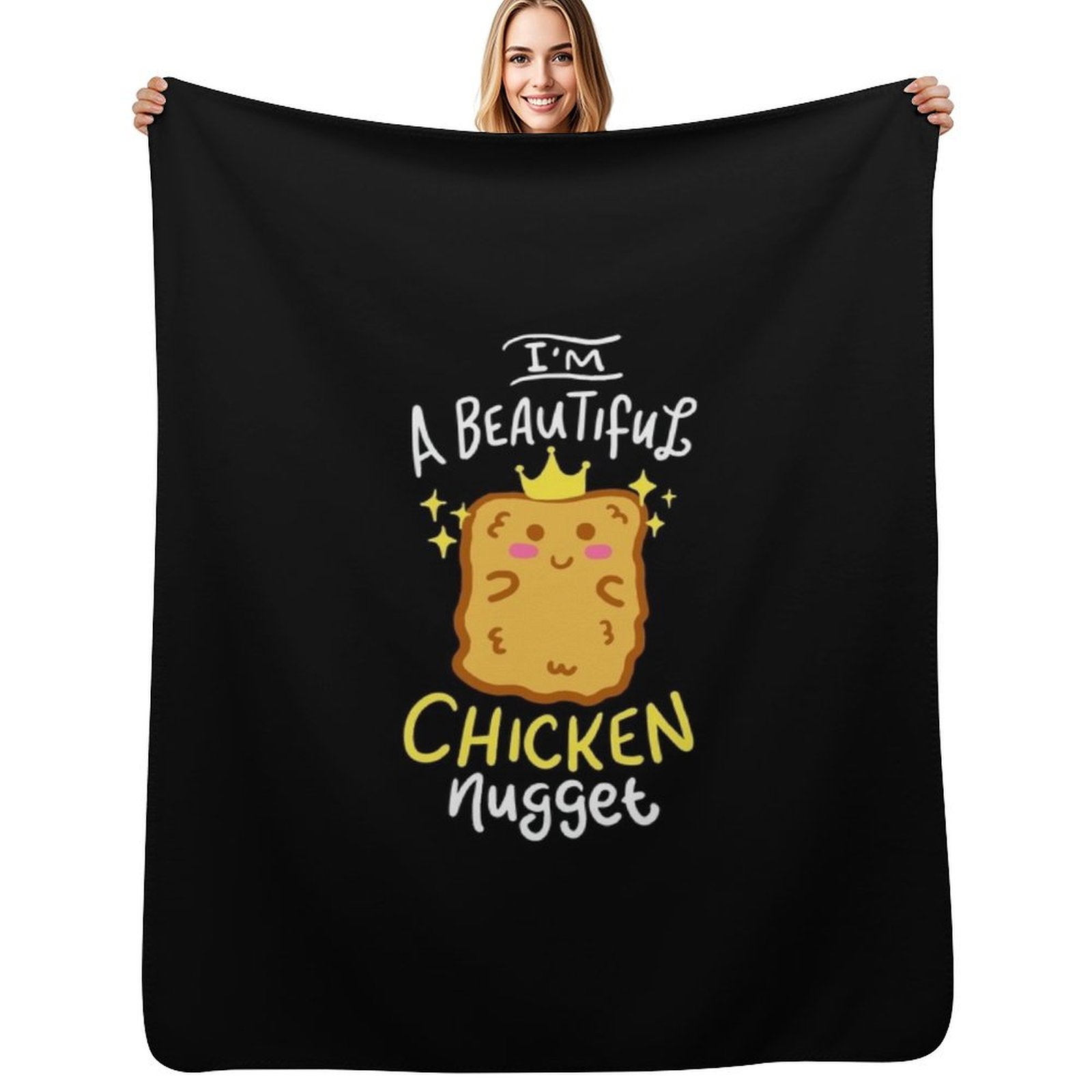 Baby Food With Chicken - Divertente Coperta in Flanella a Tema