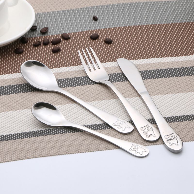 Baby Food Knife Set - 4 pezzi/set cucchiaino da tè per