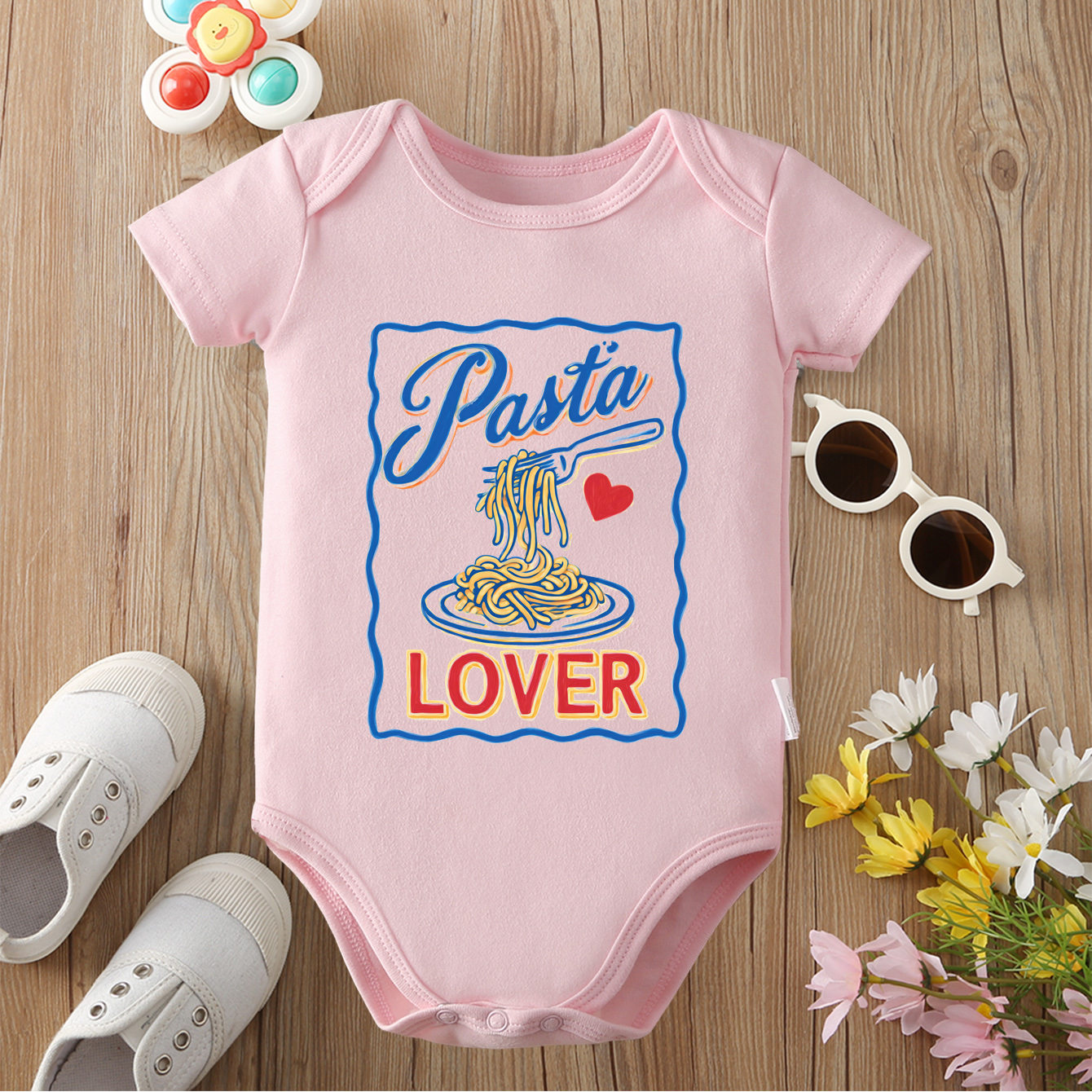 Baby Food Intake - Tutina 100% cotone estiva con stampa