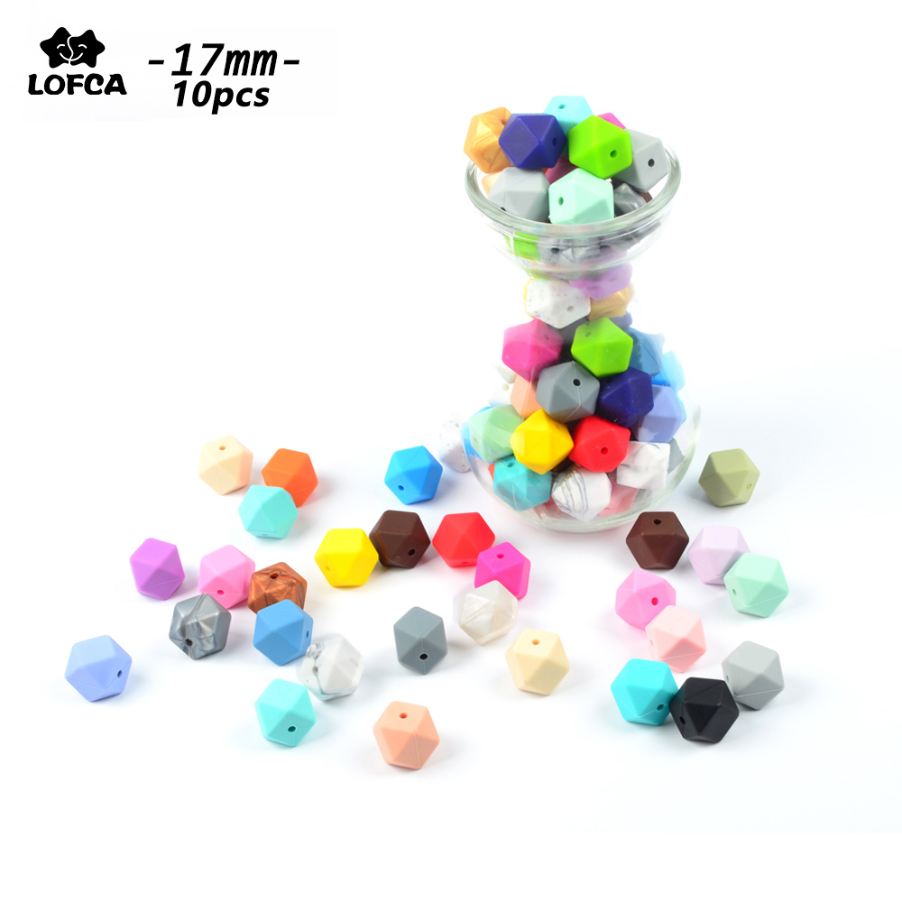 Baby Food Quality - LOFCA 17mm 10 pz Perline Esagonali