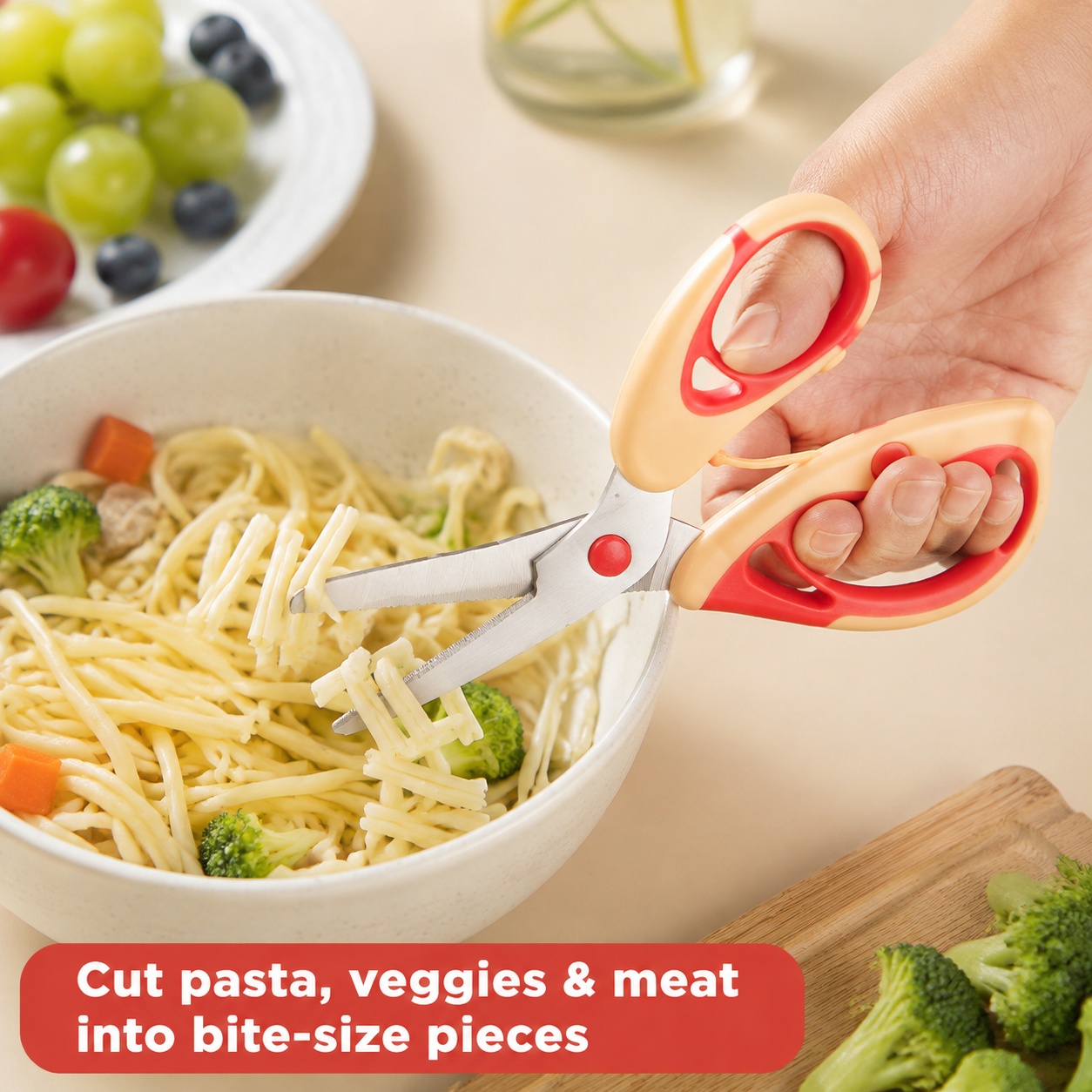 Baby Food Scissors - Forbici per Alimenti per Neonati｜Forbici Portatili