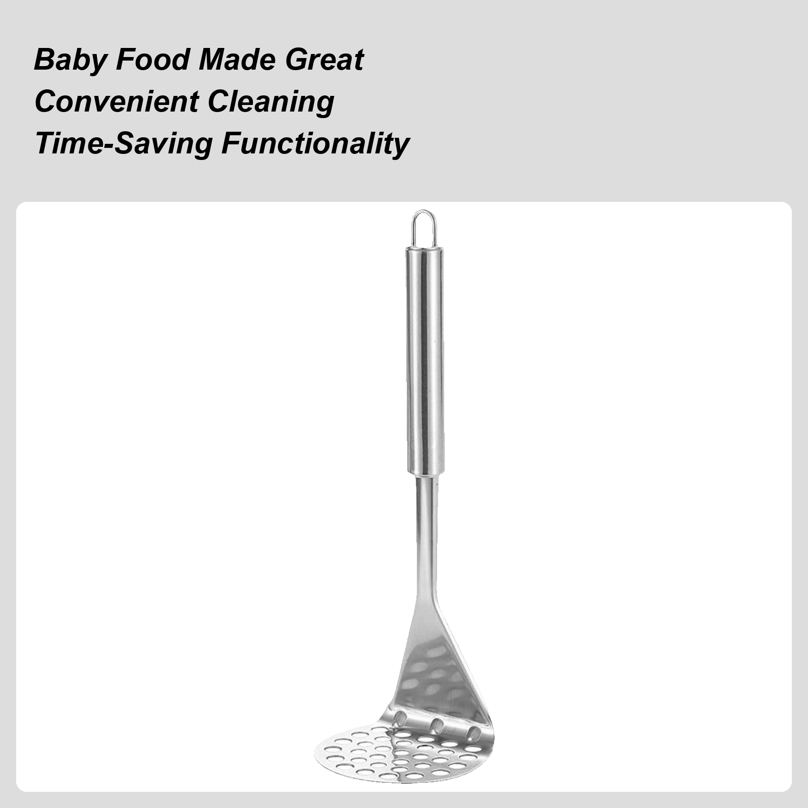 Veggie Baby Food - Schiacciapatate in metallo Strumento per schiacciare