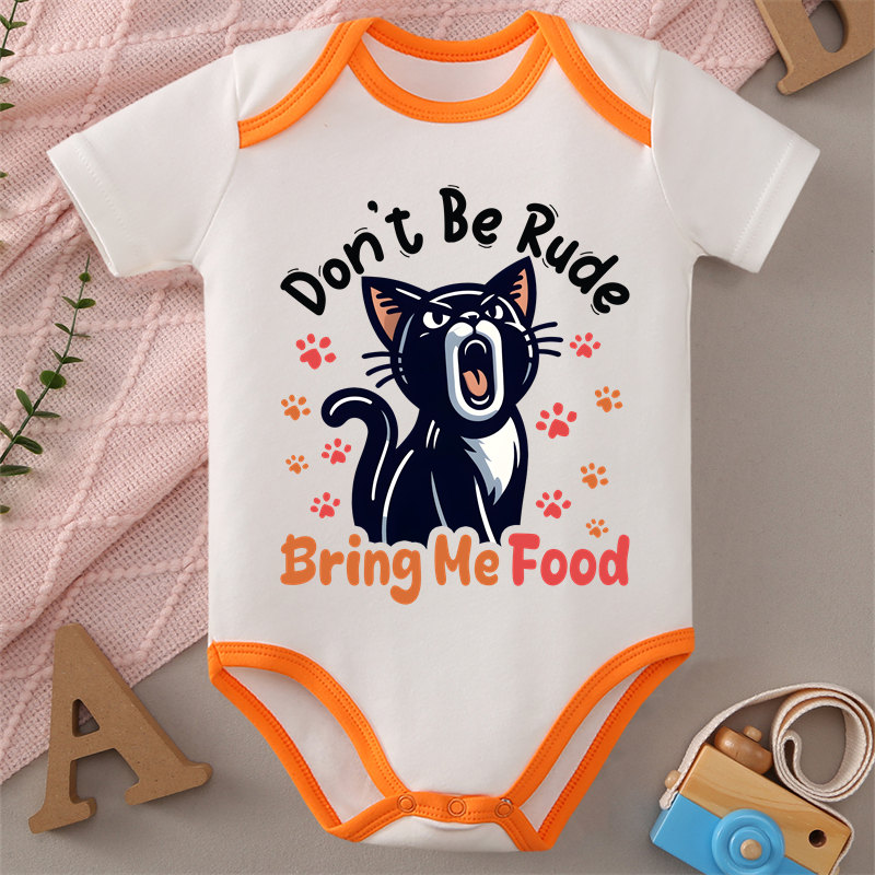 Baby Food Intake - Tutina 100% cotone con stampa Don't
