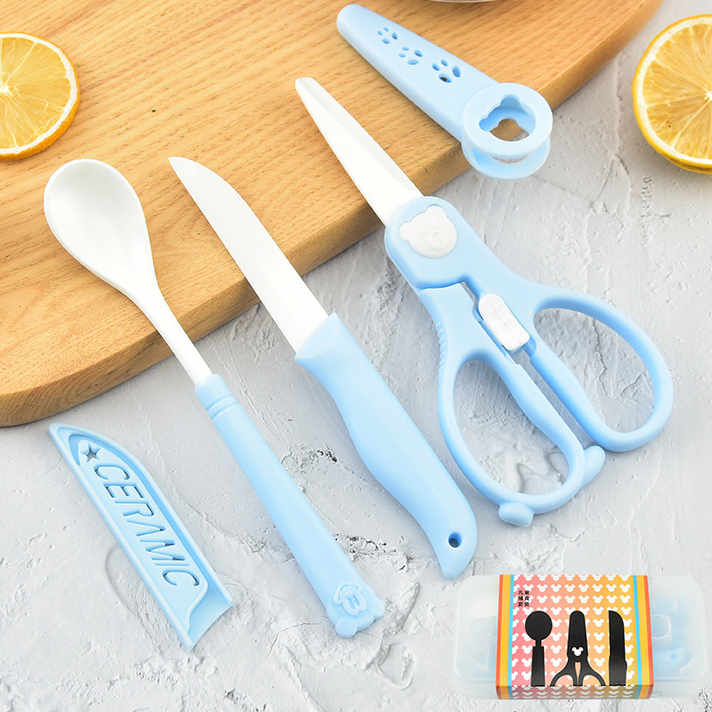 Baby Food Knife Set - Set di tre pezzi in ceramica