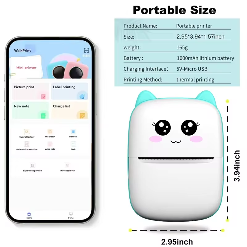 Nuova mini stampante portatile - Baby Food Label recensione e prezzo