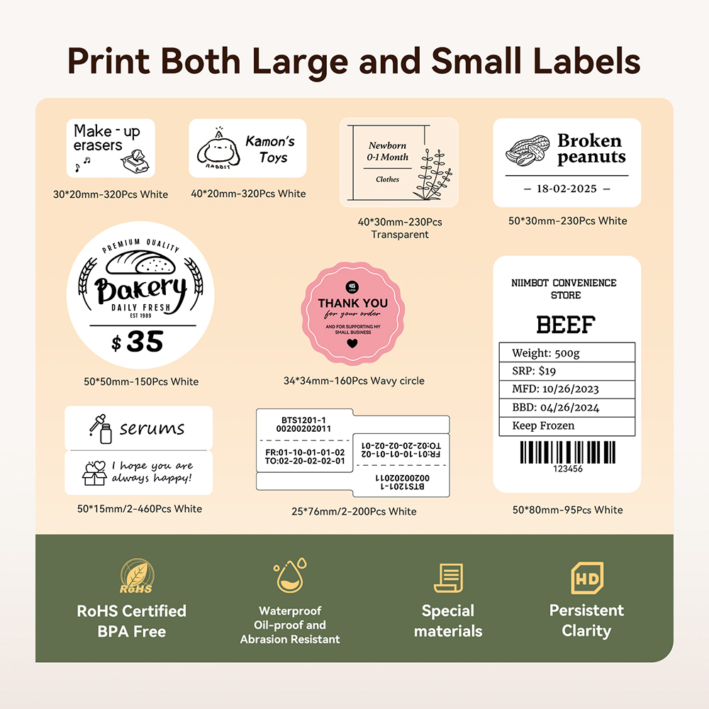 NIIMBOT B21/B1 Stampante termi - Baby Food Label recensione e prezzo