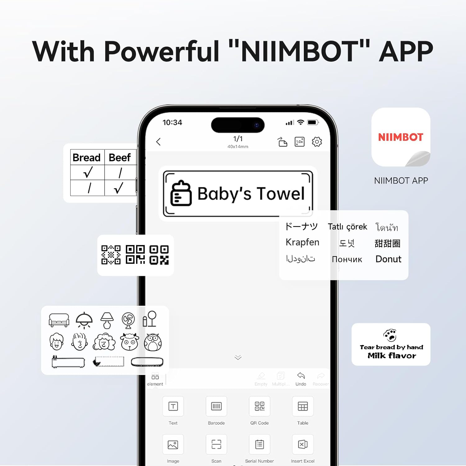 Niimbot B1 Mini stampante term - Baby Food Label recensione e prezzo